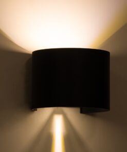 GloboStar® AXIS-R 60636 Φωτιστικό Τοίχου – Απλίκα Αρχιτεκτονικού Φωτισμού Εσωτερικού/Εξωτερικού Χώρου Up & Down LED 10W 1150lm 10 έως 60° AC 220-240V Αδιάβροχο IP65 Μ10 x Π10 x Υ10cm – Θερμό Λευκό 2700K – Γκρι Ανθρακί- Bridgelux Chip – 3 Years Warranty