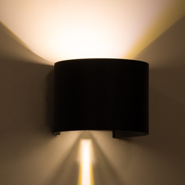 GloboStar® AXIS-R 60636 Φωτιστικό Τοίχου – Απλίκα Αρχιτεκτονικού Φωτισμού Εσωτερικού/Εξωτερικού Χώρου Up & Down LED 10W 1150lm 10 έως 60° AC 220-240V Αδιάβροχο IP65 Μ10 x Π10 x Υ10cm – Θερμό Λευκό 2700K – Γκρι Ανθρακί- Bridgelux Chip – 3 Years Warranty