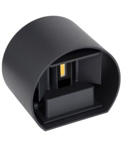 GloboStar® AXIS-R 60636 Φωτιστικό Τοίχου – Απλίκα Αρχιτεκτονικού Φωτισμού Εσωτερικού/Εξωτερικού Χώρου Up & Down LED 10W 1150lm 10 έως 60° AC 220-240V Αδιάβροχο IP65 Μ10 x Π10 x Υ10cm – Θερμό Λευκό 2700K – Γκρι Ανθρακί- Bridgelux Chip – 3 Years Warranty