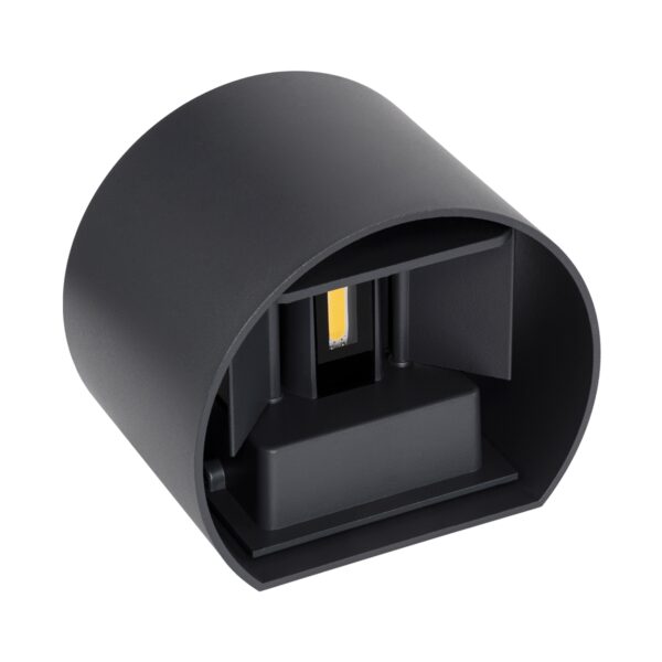 GloboStar® AXIS-R 60636 Φωτιστικό Τοίχου – Απλίκα Αρχιτεκτονικού Φωτισμού Εσωτερικού/Εξωτερικού Χώρου Up & Down LED 10W 1150lm 10 έως 60° AC 220-240V Αδιάβροχο IP65 Μ10 x Π10 x Υ10cm – Θερμό Λευκό 2700K – Γκρι Ανθρακί- Bridgelux Chip – 3 Years Warranty