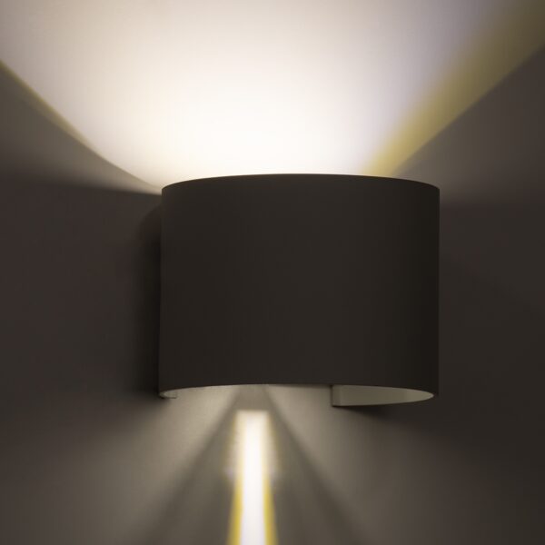 GloboStar® AXIS-R 60638 Φωτιστικό Τοίχου – Απλίκα Αρχιτεκτονικού Φωτισμού Εσωτερικού/Εξωτερικού Χώρου Up & Down LED 10W 1200lm 10 έως 60° AC 220-240V Αδιάβροχο IP65 Μ10 x Π10 x Υ10cm – Φυσικό Λευκό 4500K – Λευκό – Bridgelux Chip – 3 Years Warranty