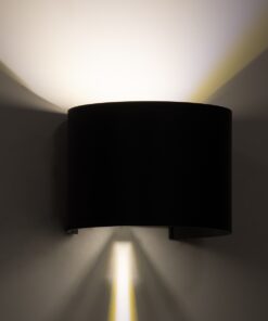 GloboStar® AXIS-R 60639 Φωτιστικό Τοίχου – Απλίκα Αρχιτεκτονικού Φωτισμού Εσωτερικού/Εξωτερικού Χώρου Up & Down LED 10W 1200lm 10 έως 60° AC 220-240V Αδιάβροχο IP65 Μ10 x Π10 x Υ10cm – Φυσικό Λευκό 4500K – Γκρι Ανθρακί- Bridgelux Chip – 3 Years Warranty