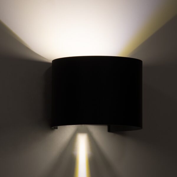 GloboStar® AXIS-R 60639 Φωτιστικό Τοίχου – Απλίκα Αρχιτεκτονικού Φωτισμού Εσωτερικού/Εξωτερικού Χώρου Up & Down LED 10W 1200lm 10 έως 60° AC 220-240V Αδιάβροχο IP65 Μ10 x Π10 x Υ10cm – Φυσικό Λευκό 4500K – Γκρι Ανθρακί- Bridgelux Chip – 3 Years Warranty
