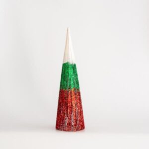 ΔΕΝΤΡΟ ΚΩΝΟΣ, ΛΕΥΚΟ-ΠΡΑΣΙΝΟ-ΚΟΚΚΙΝΟ, 14x50cm EUROLAMP – 600-45021