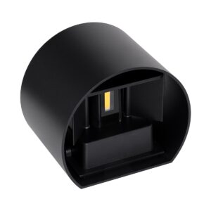 GloboStar® AXIS-R 60640 Φωτιστικό Τοίχου – Απλίκα Αρχιτεκτονικού Φωτισμού Εσωτερικού/Εξωτερικού Χώρου Up & Down LED 10W 1200lm 10 έως 60° AC 220-240V Αδιάβροχο IP65 Μ10 x Π10 x Υ10cm – Φυσικό Λευκό 4500K – Μαύρο – Bridgelux Chip – 3 Years Warranty