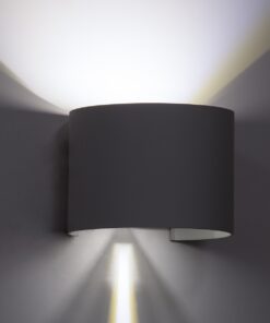 GloboStar® AXIS-R 60641 Φωτιστικό Τοίχου – Απλίκα Αρχιτεκτονικού Φωτισμού Εσωτερικού/Εξωτερικού Χώρου Up & Down LED 10W 1250lm 10 έως 60° AC 220-240V Αδιάβροχο IP65 Μ10 x Π10 x Υ10cm – Ψυχρό Λευκό 6000K – Λευκό – Bridgelux Chip – 3 Years Warranty