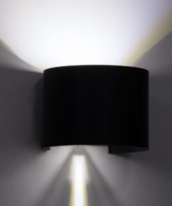 GloboStar® AXIS-R 60642 Φωτιστικό Τοίχου – Απλίκα Αρχιτεκτονικού Φωτισμού Εσωτερικού/Εξωτερικού Χώρου Up & Down LED 10W 1250lm 10 έως 60° AC 220-240V Αδιάβροχο IP65 Μ10 x Π10 x Υ10cm – Ψυχρό Λευκό 6000K – Γκρι Ανθρακί- Bridgelux Chip – 3 Years Warranty