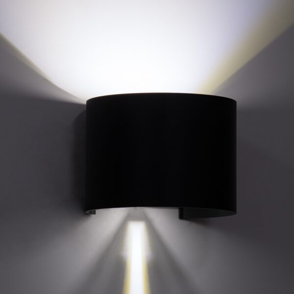GloboStar® AXIS-R 60642 Φωτιστικό Τοίχου – Απλίκα Αρχιτεκτονικού Φωτισμού Εσωτερικού/Εξωτερικού Χώρου Up & Down LED 10W 1250lm 10 έως 60° AC 220-240V Αδιάβροχο IP65 Μ10 x Π10 x Υ10cm – Ψυχρό Λευκό 6000K – Γκρι Ανθρακί- Bridgelux Chip – 3 Years Warranty