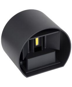 GloboStar® AXIS-R 60642 Φωτιστικό Τοίχου – Απλίκα Αρχιτεκτονικού Φωτισμού Εσωτερικού/Εξωτερικού Χώρου Up & Down LED 10W 1250lm 10 έως 60° AC 220-240V Αδιάβροχο IP65 Μ10 x Π10 x Υ10cm – Ψυχρό Λευκό 6000K – Γκρι Ανθρακί- Bridgelux Chip – 3 Years Warranty