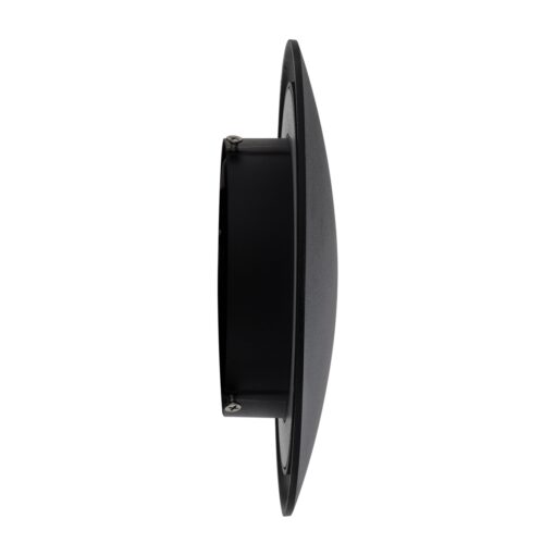 GloboStar® HELIO-R 60659 Φωτιστικό Τοίχου – Απλίκα Αρχιτεκτονικού Φωτισμού Εσωτερικού/Εξωτερικού Χώρου LED 7W 805lm 120° x 360° AC 220-240V Αδιάβροχο IP65 Φ16 x Π5cm – Θερμό Λευκό 2700K – Μαύρο – Στρόγγυλο – Bridgelux Chip – 3 Years Warranty