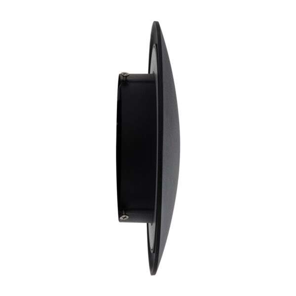 GloboStar® HELIO-R 60660 Φωτιστικό Τοίχου – Απλίκα Αρχιτεκτονικού Φωτισμού Εσωτερικού/Εξωτερικού Χώρου LED 10W 1150lm 120° x 360° AC 220-240V Αδιάβροχο IP65 Φ21 x Π5cm – Θερμό Λευκό 2700K – Μαύρο – Στρόγγυλο – Bridgelux Chip – 3 Years Warranty