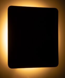 GloboStar® HELIO-S 60664 Φωτιστικό Τοίχου – Απλίκα Αρχιτεκτονικού Φωτισμού Εσωτερικού/Εξωτερικού Χώρου LED 12W 1380lm 120° x 360° AC 220-240V Αδιάβροχο IP65 Μ26 x Π5 x Υ26cm – Θερμό Λευκό 2700K – Μαύρο – Τετράγωνο – Bridgelux Chip – 3 Years Warranty