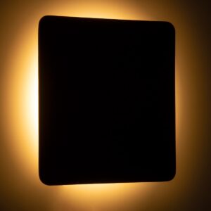 GloboStar® HELIO-S 60664 Φωτιστικό Τοίχου – Απλίκα Αρχιτεκτονικού Φωτισμού Εσωτερικού/Εξωτερικού Χώρου LED 12W 1380lm 120° x 360° AC 220-240V Αδιάβροχο IP65 Μ26 x Π5 x Υ26cm – Θερμό Λευκό 2700K – Μαύρο – Τετράγωνο – Bridgelux Chip – 3 Years Warranty