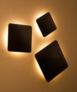 GloboStar® HELIO-S 60664 Φωτιστικό Τοίχου – Απλίκα Αρχιτεκτονικού Φωτισμού Εσωτερικού/Εξωτερικού Χώρου LED 12W 1380lm 120° x 360° AC 220-240V Αδιάβροχο IP65 Μ26 x Π5 x Υ26cm – Θερμό Λευκό 2700K – Μαύρο – Τετράγωνο – Bridgelux Chip – 3 Years Warranty