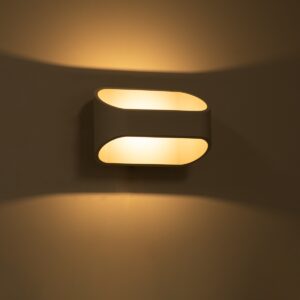 GloboStar® EDEN 60666 Φωτιστικό Τοίχου – Απλίκα Αρχιτεκτονικού Φωτισμού Εσωτερικού Χώρου Up & Down LED 10W 950lm 60° AC 220-240V IP20 Μ16 x Π10.5 x Υ9cm – Θερμό Λευκό 2700K – Λευκό – Bridgelux Chip – 3 Years Warranty