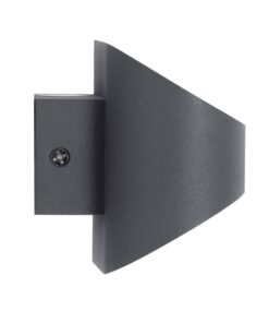 GloboStar® EDEN 60667 Φωτιστικό Τοίχου – Απλίκα Αρχιτεκτονικού Φωτισμού Εσωτερικού Χώρου Up & Down LED 10W 1000lm 60° AC 220-240V IP20 Μ16 x Π10.5 x Υ9cm – Φυσικό Λευκό 4500K – Γκρι Ανθρακί – Bridgelux Chip – 3 Years Warranty