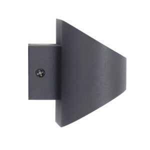 GloboStar® EDEN 60668 Φωτιστικό Τοίχου – Απλίκα Αρχιτεκτονικού Φωτισμού Εσωτερικού Χώρου Up & Down LED 10W 950lm 60° AC 220-240V IP20 Μ16 x Π10.5 x Υ9cm – Θερμό Λευκό 2700K – Γκρι Ανθρακί – Bridgelux Chip – 3 Years Warranty
