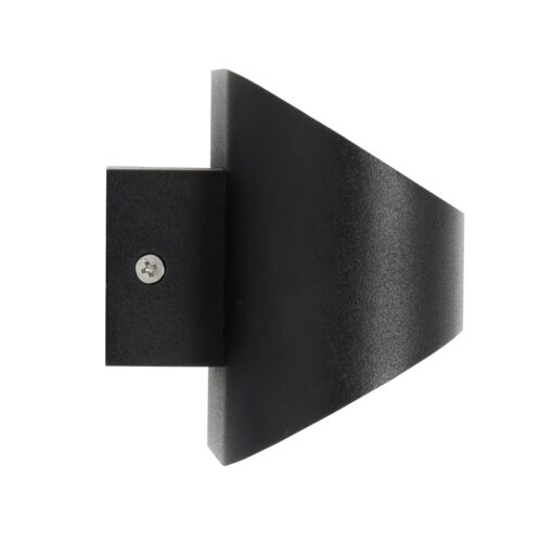 GloboStar® EDEN 60669 Φωτιστικό Τοίχου – Απλίκα Αρχιτεκτονικού Φωτισμού Εσωτερικού Χώρου Up & Down LED 10W 1000lm 60° AC 220-240V IP20 Μ16 x Π10.5 x Υ9cm – Φυσικό Λευκό 4500K – Μαύρο – Bridgelux Chip – 3 Years Warranty