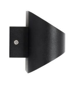 GloboStar® EDEN 60670 Φωτιστικό Τοίχου – Απλίκα Αρχιτεκτονικού Φωτισμού Εσωτερικού Χώρου Up & Down LED 10W 950lm 60° AC 220-240V IP20 Μ16 x Π10.5 x Υ9cm – Θερμό Λευκό 2700K – Μαύρο – Bridgelux Chip – 3 Years Warranty