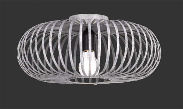Φωτιστικό Οροφής Trio Lighting   E27 antique Γκρι Μεταλλικό    606900161