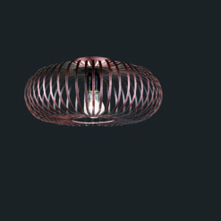 Φωτιστικό Οροφής Trio Lighting E27 Χαλκός Αντικέ Μεταλλικό 606900162