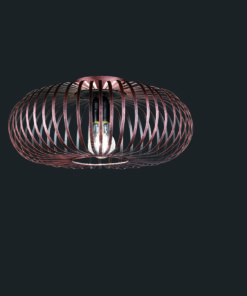 Φωτιστικό Οροφής Trio Lighting E27 Χαλκός Αντικέ Μεταλλικό 606900162