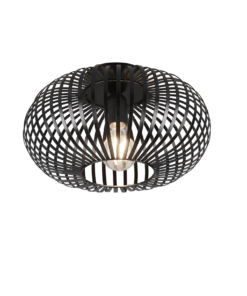 Φωτιστικό Οροφής Trio Lighting JOHANN 1x E27 Μαύρο Ματ Μεταλλικό – 606903032