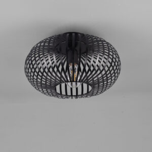 Φωτιστικό Οροφής Trio Lighting JOHANN  1x E27 Μαύρο Ματ Μεταλλικό   – 606903032