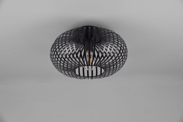 Φωτιστικό Οροφής Trio Lighting JOHANN  1x E27 Μαύρο Ματ Μεταλλικό   – 606903032