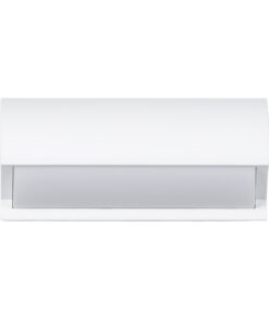 GLOBOSTAR® HORIZON 60691 Φωτιστικό Τοίχου – Απλίκα Εσωτερικού/Εξωτερικού Χώρου LED 15W 1575lm 120° AC175-265V Αδιάβροχο IP65 – Πλαστικό Σώμα – Φυσικό λευκό 4500K – Μ23.5 x Π11 x Υ10cm – Λευκό – Bridgelux Chip – 3 Χρόνια Εγγύηση