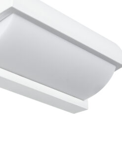 GLOBOSTAR® HORIZON 60691 Φωτιστικό Τοίχου – Απλίκα Εσωτερικού/Εξωτερικού Χώρου LED 15W 1575lm 120° AC175-265V Αδιάβροχο IP65 – Πλαστικό Σώμα – Φυσικό λευκό 4500K – Μ23.5 x Π11 x Υ10cm – Λευκό – Bridgelux Chip – 3 Χρόνια Εγγύηση
