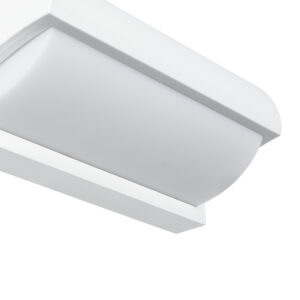 GLOBOSTAR® HORIZON 60691 Φωτιστικό Τοίχου – Απλίκα Εσωτερικού/Εξωτερικού Χώρου LED 15W 1575lm 120° AC175-265V Αδιάβροχο IP65 – Πλαστικό Σώμα – Φυσικό λευκό 4500K – Μ23.5 x Π11 x Υ10cm – Λευκό – Bridgelux Chip – 3 Χρόνια Εγγύηση