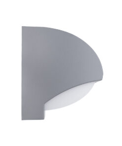 GLOBOSTAR® HORIZON 60692 Φωτιστικό Τοίχου – Απλίκα Εσωτερικού/Εξωτερικού Χώρου LED 15W 1575lm 120° AC175-265V Αδιάβροχο IP65 – Πλαστικό Σώμα – Φυσικό λευκό 4500K – Μ23.5 x Π11 x Υ10cm – Γκρι – Bridgelux Chip – 3 Χρόνια Εγγύηση