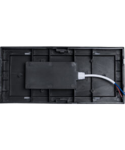 GLOBOSTAR® HORIZON 60693 Φωτιστικό Τοίχου – Απλίκα Εσωτερικού/Εξωτερικού Χώρου LED 15W 1575lm 120° AC175-265V Αδιάβροχο IP65 – Πλαστικό Σώμα – Φυσικό λευκό 4500K – Μ23.5 x Π11 x Υ10cm – Μαύρο – Bridgelux Chip – 3 Χρόνια Εγγύηση