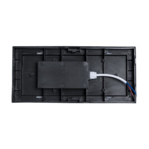GLOBOSTAR® HORIZON 60693 Φωτιστικό Τοίχου – Απλίκα Εσωτερικού/Εξωτερικού Χώρου LED 15W 1575lm 120° AC175-265V Αδιάβροχο IP65 – Πλαστικό Σώμα – Φυσικό λευκό 4500K – Μ23.5 x Π11 x Υ10cm – Μαύρο – Bridgelux Chip – 3 Χρόνια Εγγύηση