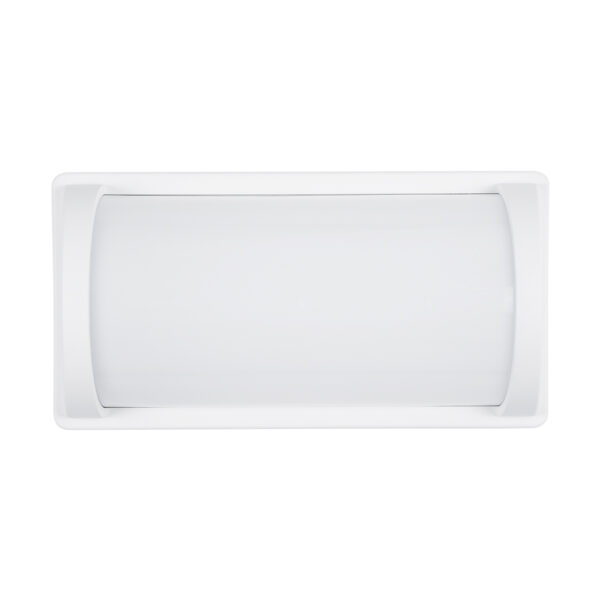 GLOBOSTAR® CELESTIAL 60694  Φωτιστικό Τοίχου – Απλίκα Εσωτερικού/Εξωτερικού Χώρου LED 15W 1575lm 120° AC175-265V Αδιάβροχο IP65 – Πλαστικό Σώμα – Φυσικό λευκό 4500K – Μ26 x Π9 x Υ13.5cm – Λευκό – Bridgelux Chip – 3 Χρόνια Εγγύηση