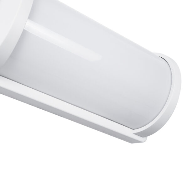 GLOBOSTAR® CELESTIAL 60694  Φωτιστικό Τοίχου – Απλίκα Εσωτερικού/Εξωτερικού Χώρου LED 15W 1575lm 120° AC175-265V Αδιάβροχο IP65 – Πλαστικό Σώμα – Φυσικό λευκό 4500K – Μ26 x Π9 x Υ13.5cm – Λευκό – Bridgelux Chip – 3 Χρόνια Εγγύηση