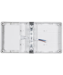 GLOBOSTAR® CELESTIAL 60694 Φωτιστικό Τοίχου – Απλίκα Εσωτερικού/Εξωτερικού Χώρου LED 15W 1575lm 120° AC175-265V Αδιάβροχο IP65 – Πλαστικό Σώμα – Φυσικό λευκό 4500K – Μ26 x Π9 x Υ13.5cm – Λευκό – Bridgelux Chip – 3 Χρόνια Εγγύηση