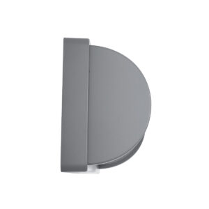 GLOBOSTAR® CELESTIAL 60695 Φωτιστικό Τοίχου – Απλίκα Εσωτερικού/Εξωτερικού Χώρου LED 15W 1575lm 120° AC175-265V Αδιάβροχο IP65 – Πλαστικό Σώμα – Φυσικό λευκό 4500K – Μ26 x Π9 x Υ13.5cm – Γκρι – Bridgelux Chip – 3 Χρόνια Εγγύηση
