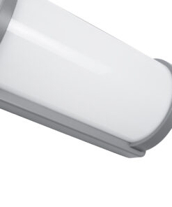 GLOBOSTAR® CELESTIAL 60695 Φωτιστικό Τοίχου – Απλίκα Εσωτερικού/Εξωτερικού Χώρου LED 15W 1575lm 120° AC175-265V Αδιάβροχο IP65 – Πλαστικό Σώμα – Φυσικό λευκό 4500K – Μ26 x Π9 x Υ13.5cm – Γκρι – Bridgelux Chip – 3 Χρόνια Εγγύηση