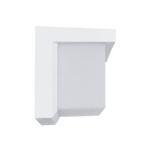 GLOBOSTAR® CITYSCAPE 60697 Φωτιστικό Τοίχου – Απλίκα Εσωτερικού/Εξωτερικού Χώρου LED 18W 1890lm 120° AC175-265V Αδιάβροχο IP65 – Πλαστικό Σώμα – Φυσικό λευκό 4500K – Μ23.5 x Π11 x Υ10cm – Λευκό – Bridgelux Chip – 3 Χρόνια Εγγύηση