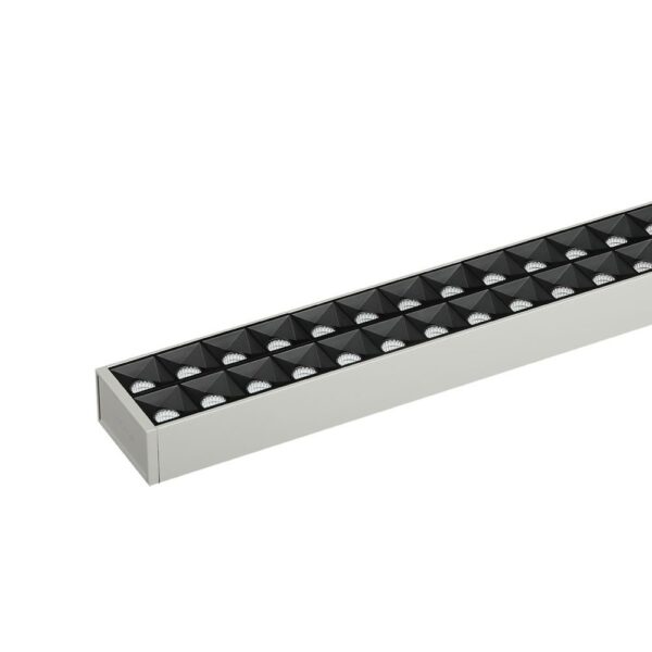 LED Γραμμικό Κρεμαστό Φωτιστικό Non Linkable Ασημί Up Down 60W Dimmable V-TAC Samsung Chip 6600lm 120° UGR<6 Φυσικό Λευκό 4000K – 607