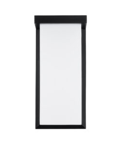 GLOBOSTAR® LOFT 60758 Φωτιστικό Τοίχου – Απλίκα Εσωτερικού/Εξωτερικού Χώρου LED 18W 1890lm 120° AC175-265V Αδιάβροχο IP65 – Πλαστικό Σώμα – Φυσικό λευκό 4500K – Μ24.5 x Π11 x Υ9.5cm – Μαύρο – Bridgelux Chip – 3 Χρόνια Εγγύηση