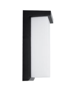 GLOBOSTAR® LOFT 60758 Φωτιστικό Τοίχου – Απλίκα Εσωτερικού/Εξωτερικού Χώρου LED 18W 1890lm 120° AC175-265V Αδιάβροχο IP65 – Πλαστικό Σώμα – Φυσικό λευκό 4500K – Μ24.5 x Π11 x Υ9.5cm – Μαύρο – Bridgelux Chip – 3 Χρόνια Εγγύηση