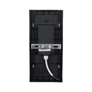 GLOBOSTAR® LOFT 60758 Φωτιστικό Τοίχου – Απλίκα Εσωτερικού/Εξωτερικού Χώρου LED 18W 1890lm 120° AC175-265V Αδιάβροχο IP65 – Πλαστικό Σώμα – Φυσικό λευκό 4500K – Μ24.5 x Π11 x Υ9.5cm – Μαύρο – Bridgelux Chip – 3 Χρόνια Εγγύηση