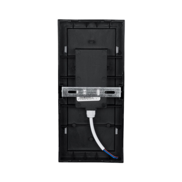 GLOBOSTAR® LOFT 60758 Φωτιστικό Τοίχου – Απλίκα Εσωτερικού/Εξωτερικού Χώρου LED 18W 1890lm 120° AC175-265V Αδιάβροχο IP65 – Πλαστικό Σώμα – Φυσικό λευκό 4500K – Μ24.5 x Π11 x Υ9.5cm – Μαύρο – Bridgelux Chip – 3 Χρόνια Εγγύηση