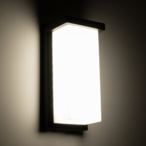 GLOBOSTAR® LOFT 60758 Φωτιστικό Τοίχου – Απλίκα Εσωτερικού/Εξωτερικού Χώρου LED 18W 1890lm 120° AC175-265V Αδιάβροχο IP65 – Πλαστικό Σώμα – Φυσικό λευκό 4500K – Μ24.5 x Π11 x Υ9.5cm – Μαύρο – Bridgelux Chip – 3 Χρόνια Εγγύηση