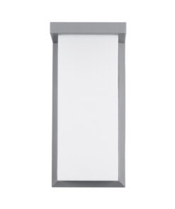 GLOBOSTAR® LOFT 60759 Φωτιστικό Τοίχου – Απλίκα Εσωτερικού/Εξωτερικού Χώρου LED 18W 1890lm 120° AC175-265V Αδιάβροχο IP65 – Πλαστικό Σώμα – Φυσικό λευκό 4500K – Μ24.5 x Π11 x Υ9.5cm – Γκρι – Bridgelux Chip – 3 Χρόνια Εγγύηση