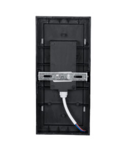 GLOBOSTAR® LOFT 60759 Φωτιστικό Τοίχου – Απλίκα Εσωτερικού/Εξωτερικού Χώρου LED 18W 1890lm 120° AC175-265V Αδιάβροχο IP65 – Πλαστικό Σώμα – Φυσικό λευκό 4500K – Μ24.5 x Π11 x Υ9.5cm – Γκρι – Bridgelux Chip – 3 Χρόνια Εγγύηση