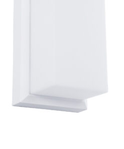 GLOBOSTAR® LOFT 60760 Φωτιστικό Τοίχου – Απλίκα Εσωτερικού/Εξωτερικού Χώρου LED 18W 1890lm 120° AC175-265V Αδιάβροχο IP65 – Πλαστικό Σώμα – Φυσικό λευκό 4500K – Μ24.5 x Π11 x Υ9.5cm – Λευκό – Bridgelux Chip – 3 Χρόνια Εγγύηση